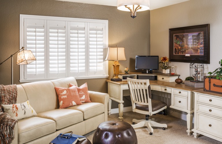 Home Office Plantation Shutters In Indianapolis